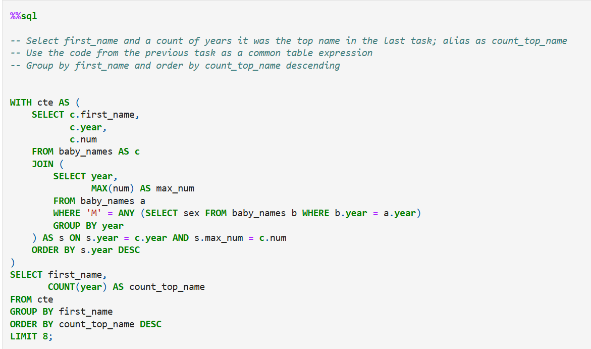 American Names - SQL